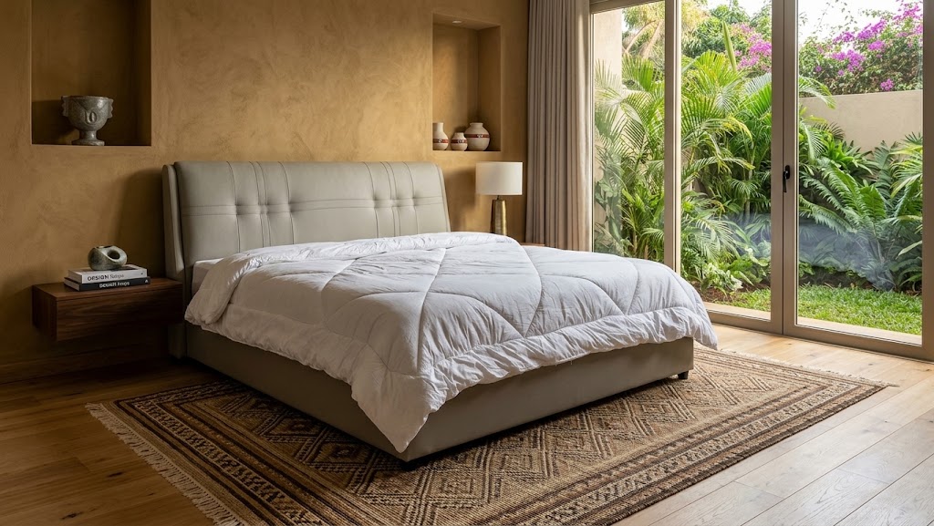 The Serene Minimalist Upholstered Bed Frame ✨🛏️
