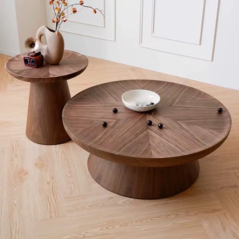 Zenith Walnut Pedestal Table Set