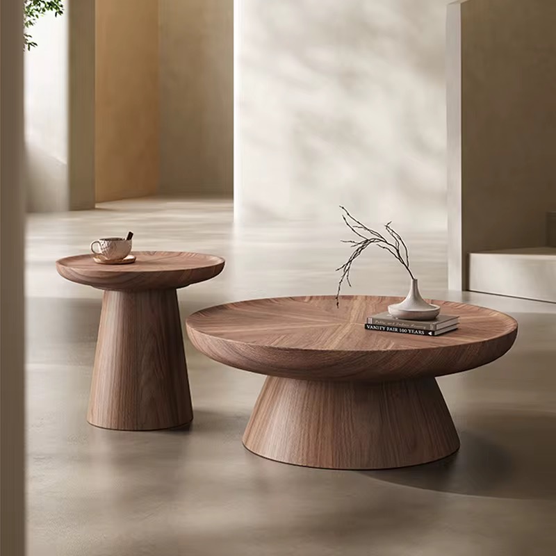 Zenith Walnut Pedestal Table Set