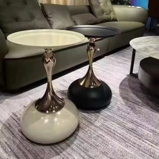 Modern Luxury Drop-Base Side Table