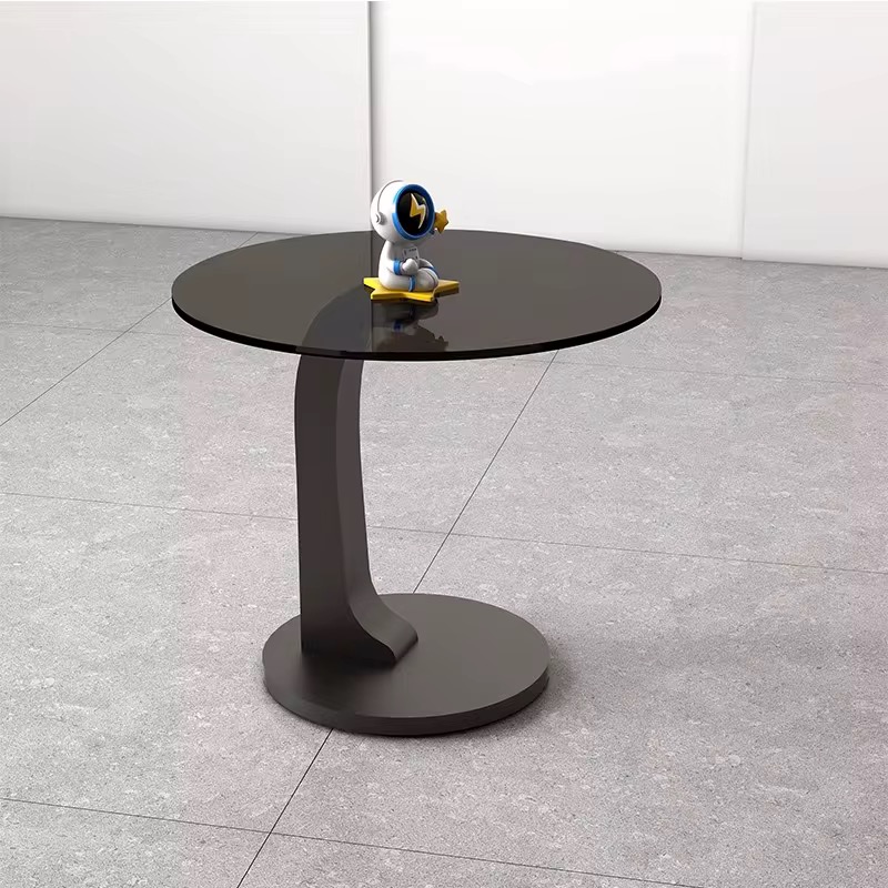 Modern Sculptural Coffee Table Set – Marble & Glass - Image 4